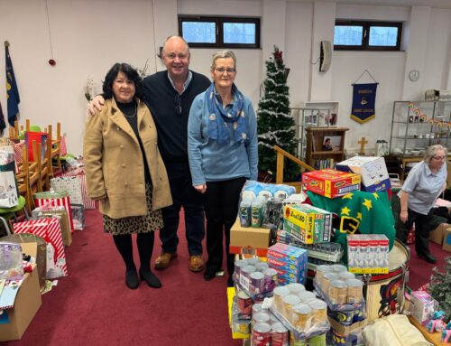 Supporting Salvation Army At Christmas